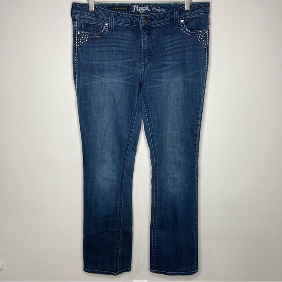 Rock by Wrangler Y2K Ultra low Rise Jeans Size 32 x 36 - Picture 1 of 11